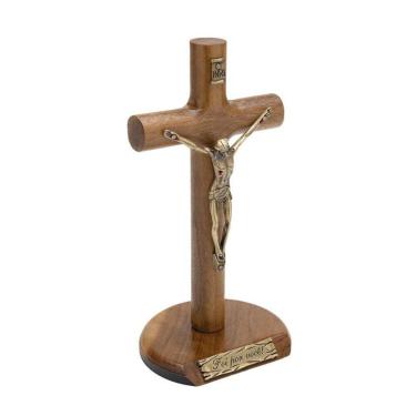 Imagem de Crucifixo de Madeira Cilíndrico 17cm - "Foi por você!"