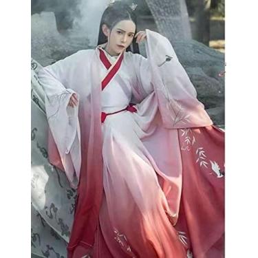 Imagem de Fantasia antiga chinesa tradicional masculina Hanfu dança terno dinastia Tang vestido casal vestido espadachim nacional roupa príncipe roupas
