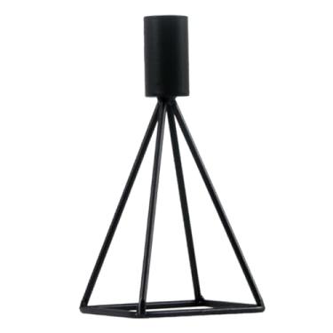 Imagem de Ciieeo 1 Unidade Castiçal decoração preta decoração minimalista decoração de casa castiçais suporte de vela de vara longa suporte de vela simples doméstico pólo copo de vela decorar ferro