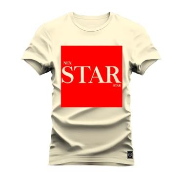 Imagem de Camiseta Premium Algodão Estampada Star Red Perola G