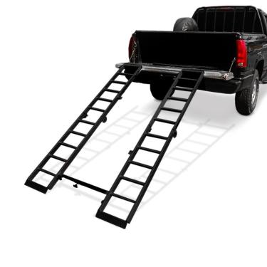 Imagem de Rampa Para Quadriciclo Pick Up Universal 400 kg Aço Carbono Preto Gtnox