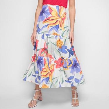 Imagem de Saia Morena Rosa FEMININO SAIA MIDI EVASE COM RECORTE-10000116029-Feminino