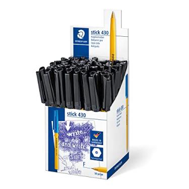 Imagem de Staedtler Caneta esferográfica fina 430 F-9CP5 Stick - preta, pacote com 50
