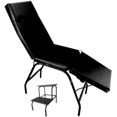 Imagem de HENVIFER, Kit Maca + Escadinha 2 degraus, massagem, tatuagem, estética