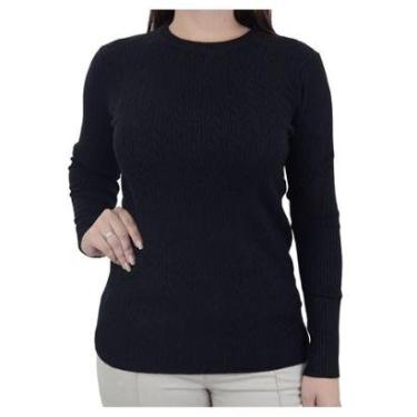 Imagem de Blusa Feminina Facinelli By Mooncity Tricot  Preta - 650934-Feminino