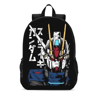 Imagem de Mochila Escolar Infanto Juvenil Anime Gundam Robô Novidades 0437-Unissex