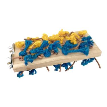 Imagem de Generic brinquedo pássaro brinquedo colorido prático jogando brinquedo de pé brinquedo de mascar para chão desktop doméstico araras periquito