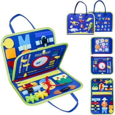 Imagem de Brinquedos Montessori de Tabuleiro Ocupado Para Presentes de Meni E Meninas de 1 A 4 A, Brinquedos Sensoriais Para Crianças de 1 A 3 A, Brinquedos Educativos de Viagem Para Autismo, Atividades Pr