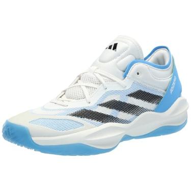 Imagem de adidas Tênis unissex adulto Adizero Select 2.0 Low, Cloud White/Black/Blue Burst, 9 Women/8 Men