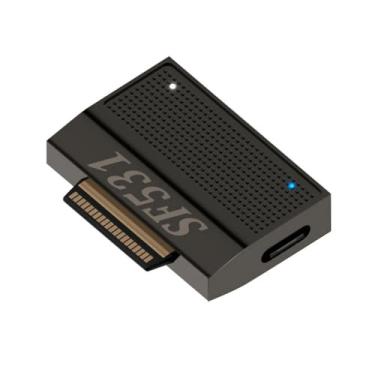 Imagem de CY Adaptador magnético para USB 3.1 Tipo-A e 15V Tipo-C USB-C de carregamento de dados SF531 para Surface Pro9 Pro8 Pro7 Pro6 Pro X Go Book