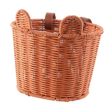 Imagem de Colaxi Cesta de bicicleta infantil Cesta de guidão Cesta de bicicleta multifuncional portátil Cesta de ciclismo para andar de bicicleta, fazer compras,