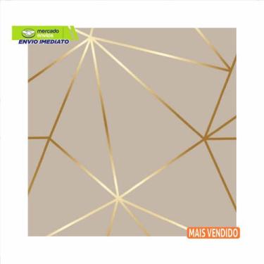 Imagem de Papel De Parede Para Quarto Casal e Sala Fendi Fio Gold 15m - Colaí Ad