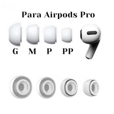 Imagem de kit 4 Borrachas Auricular Borrachinha Fone Com tela de Proteção do PP 