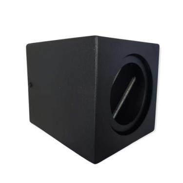 Imagem de Plafon Spot Sobrepor Ar70 Quadrado Pergolado S/ Led Gu10 Preto - Bela 