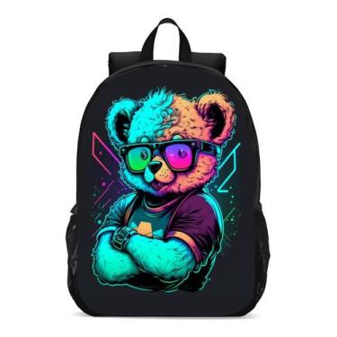 Imagem de Mochila Escolar Infanto Juvenil  Streetwear Urso Novidade 98 - Geek Sk