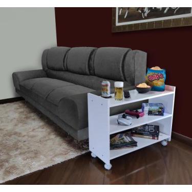 Imagem de Mesa de apoio lateral para Braço de Sofá (Com rodizios) - Ejn Móveis