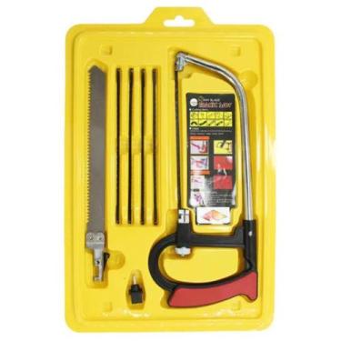 Imagem de Kit 8 peças Arco De Serra Mini Serrote Tico Tico Manual Cortador de Pi