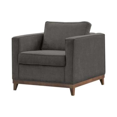 Imagem de Poltrona Decorativa Sala Quarto Estofada Moderna Rubi - Mance Decor, S