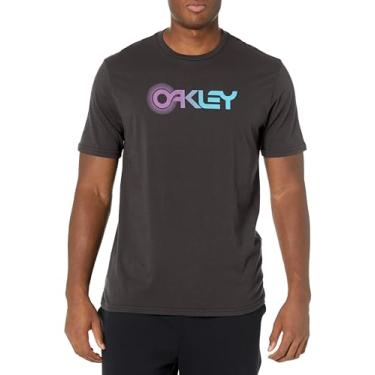Imagem de Oakley Camiseta masculina com anéis, Blackout, PP