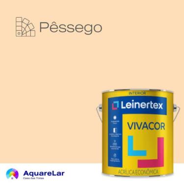 Imagem de Vivacor Acrílica Leinertex Fosco 3,6L, PÊSSEGO, 3,6L