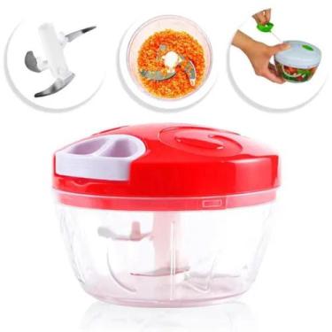 Imagem de Processador De Alimentos Manual Triturador Com 3 Lâminas - 123 Util