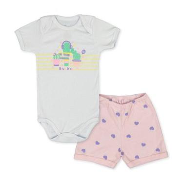 Imagem de Conjunto Infantil Body Manga Curta Verão - Baby Duck, 3, Cactos color 