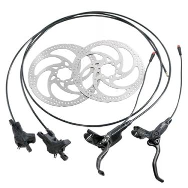 Imagem de Pinça de pistão duplo de freio a disco hidráulico Bengal Ares 3E E-Bike com controle de sensor, BL3090, preto