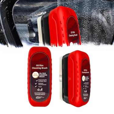 Imagem de TAOceeXI Escova de limpeza de filme de óleo automotivo, removedor de filme de óleo de vidro 2024 novo para carro, removedor de filme de óleo tudo em um, revestimento de vidro hidrofóbico para