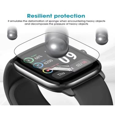 Imagem de Película De Hydrogel Para Relogio Smartwatch A.mazfit GTS 4 Mini NEW TELA 1.75
