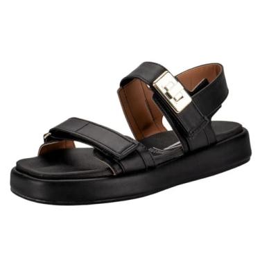 Imagem de Sandália Papete Vizzano Feminino Flats Confortável Original (Preto, BR, Adulto, Numérico, 34)