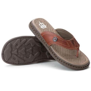 Imagem de Sandália Chinelo Antistress Dedo Ortopédico Masculino Couro 1005 - TAL