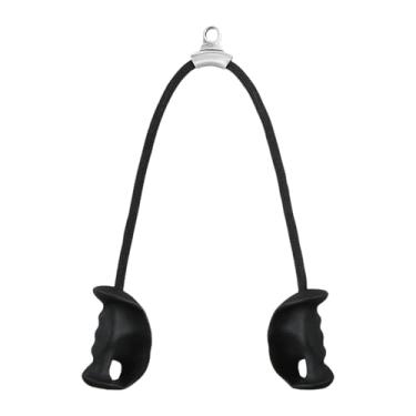 Imagem de Deevoka Corda de tríceps, barra de puxar para baixo, com alças ergonômicas, resistente, 91 cm de comprimento, acessórios de cabo para treinamento, tríceps,