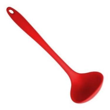 Imagem de Concha de Silicone Utensílio Cozinha 28Cm Concha Feijão - UNYHOME