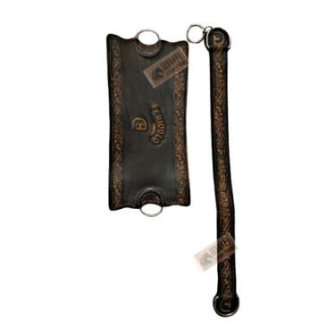 Imagem de Travessão e chincha cavalo crioulo argolas em aço inox - SELARIA SERRA