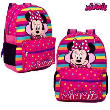 Imagem de Mochila Escolar Menina Minnie Disney Aula Costas Toys 2U