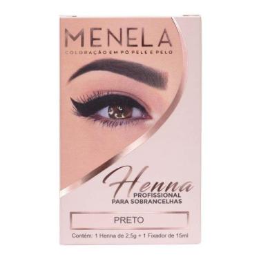 Imagem de Kit Henna para sobrancelhas Menela 2,5g - Preto