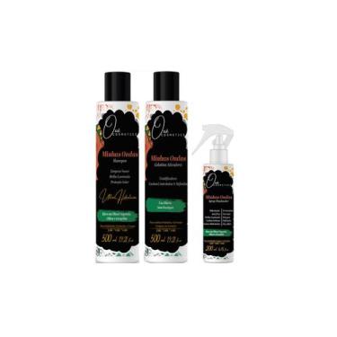 Imagem de Oxê Cosmetics Minhas Ondas Shampoo e Gelatina Ativadora e Spray Finali