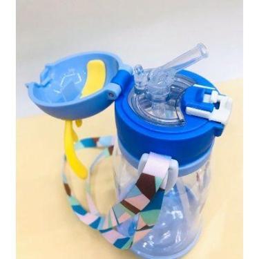 Imagem de Garrafa Portátil Fofa Desenho Animado Transparente com Alça . - m,m