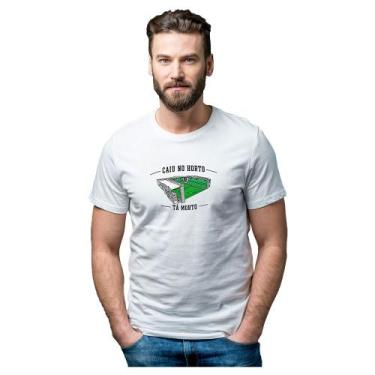 Imagem de Camiseta Caiu no Horto Tá Morto - Novomanto, Branco, EGG