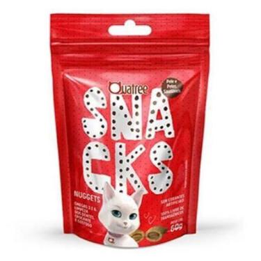 Imagem de Petisco Snacks Nuggets Gatos Pele E Pelo 60g Quatree