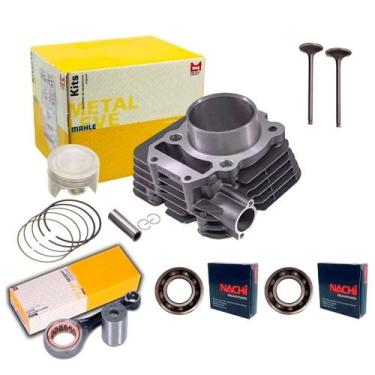 Imagem de kit cilindro pistao aneis Fazer Lander 250 Biela Rolamento - METAL LEV