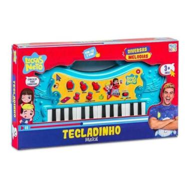 Imagem de Tecladinho Musical Luccas Neto C/ Luz E Som Multikids Br1812