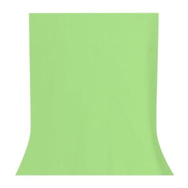 Imagem de LYLYCTY Tela de fundo de tela de 25 x 6 m, fundo verde claro, fotografia para reuniões com zoom, shows ao vivo, adereços de fotos de produtos KLY80