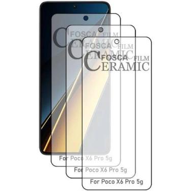 Imagem de Kit 3UN Película Cerâmica Fosca para Xiaomi Poco X6 Pro - HUANG
