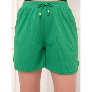 Imagem de A-Lows A&L   Shorts Canelada  look  leve confortável, Verde, GG