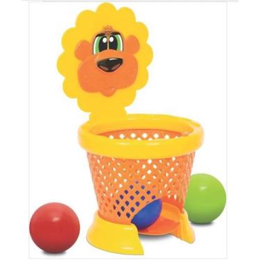 Imagem de Basquetebol Baby Brinquedo Didático  Mercotoys Lançamento Com Bolinha