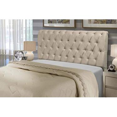 Imagem de Cabeceira De Cama Box Art Paris - Casal 140cm X 130cm Marfim