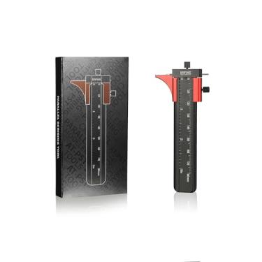 Imagem de Ferramenta de escrita de linha paralela, régua com guia de borda ajustável