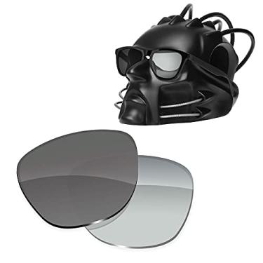 Imagem de ToughAsNails Lentes polarizadas de substituição para óculos de sol Oakley Frogskins – Mais opções, Cinza fotocrômico, Tamanho �nico