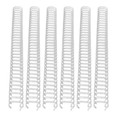 Imagem de 100 Espinhos de Encadernação de Fio Cinch, Diâmetro de 1/2 Polegada, Passo 3: 1, 34 Loop, Tamanho de Letra de Nylon de Ferro, Preto, Dourado, Azul, Branco, Prata, Multicolorido